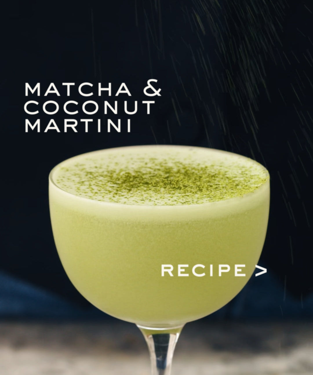 The Matcha & Coconut Martini