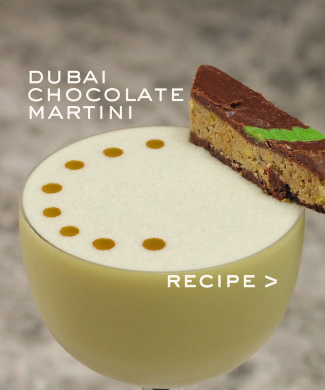 The Dubai Chocolate Martini