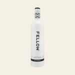 Fellow vodka bottle on a white background