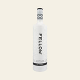 Fellow vodka bottle on a white background