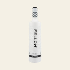 Fellow vodka bottle on a white background